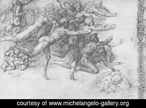 Michelangelo - Archers shooting at a Herm