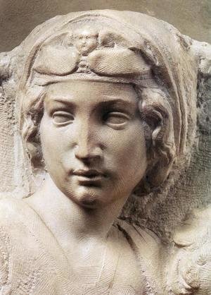 Michelangelo - Madonna (Tondo Pitti) [detail: 1]