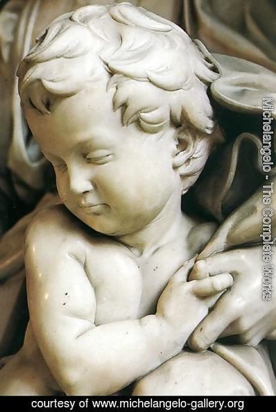 Michelangelo - Madonna and Child [detail: 2]