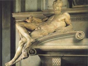 Michelangelo - Tomb of Lorenzo de' Medici: Twilight