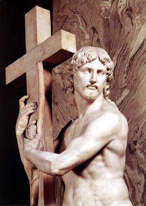 Michelangelo - Christ Carrying the Cross [detail: 1]