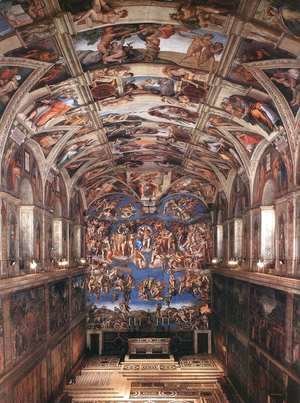 Michelangelo - Interior of the Sistine Chapel