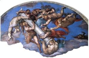 Michelangelo - Last Judgment (detail) 6