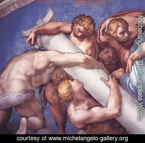 Michelangelo - Last Judgment (detail) 7