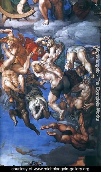 Michelangelo - Last Judgment (detail) 10