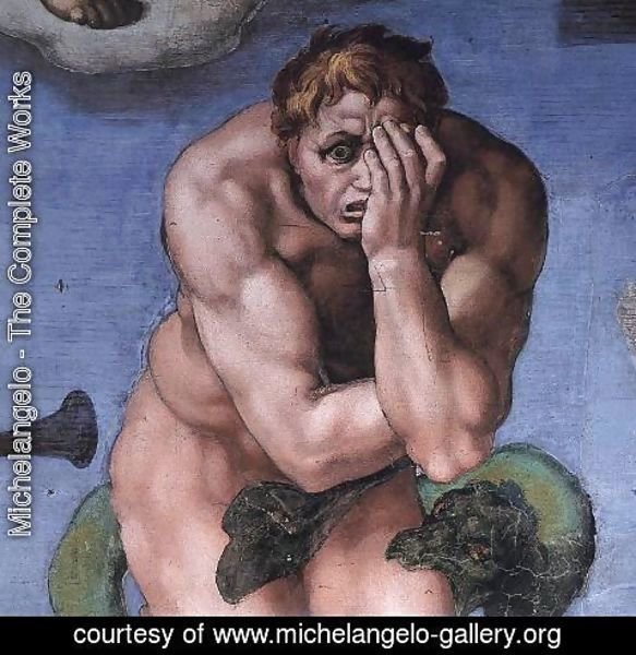 Michelangelo - Last Judgment (detail) 12
