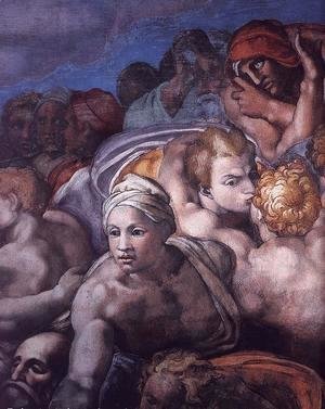 Michelangelo - Last Judgment (detail) 14