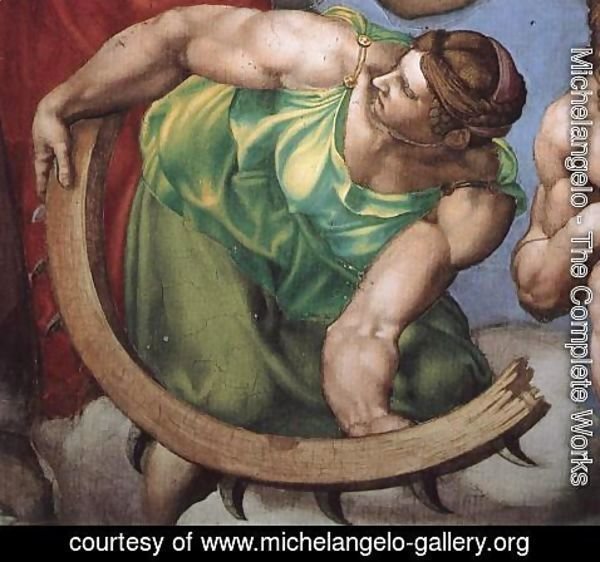 Michelangelo - Last Judgment (detail) 15