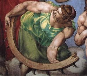 Michelangelo - Last Judgment (detail) 15