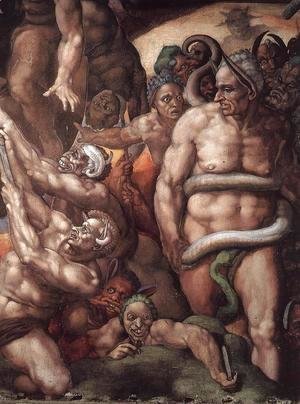 Michelangelo - Last Judgment (detail) 16