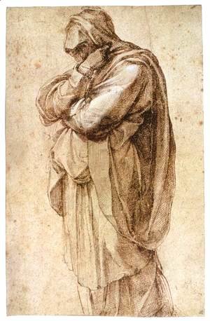 Michelangelo - Study of a Mourning Woman