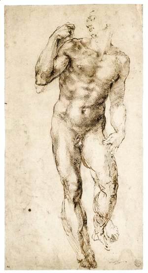 Michelangelo - Male Nude (recto) 2