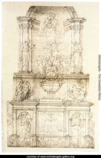 Project for a Wall Tomb for Pope Julius II