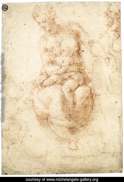 The Holy Family with the Infant St John (verso)
