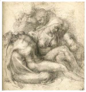 Michelangelo - The Lamentation of Christ (recto)