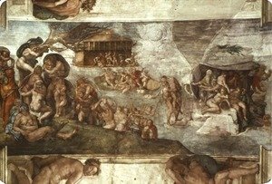 Michelangelo - Sistine Chapel Ceiling The Flood