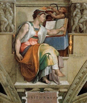 Ceiling Of The Sistine Chapel  Sybils  Erithraea