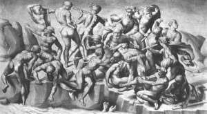 Michelangelo - Battle Of Cascina (Part) 1505