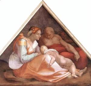 Michelangelo - Ancestors of Christ- figures (1) 1509