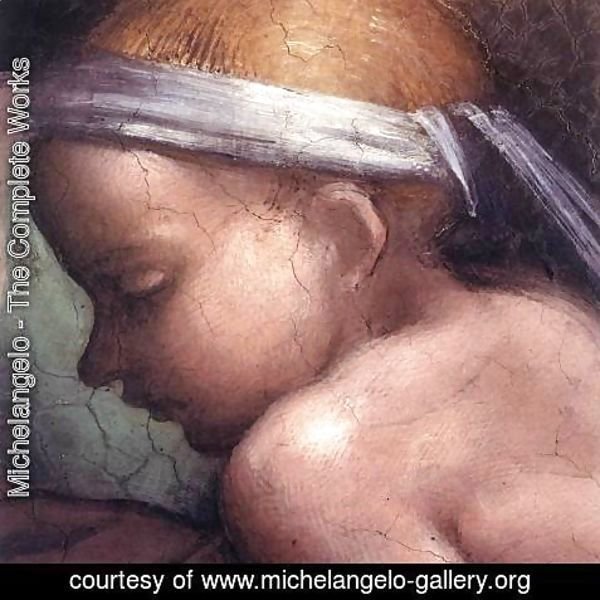 Michelangelo - Ancestors of Christ- figures (6)  (detail) 1511