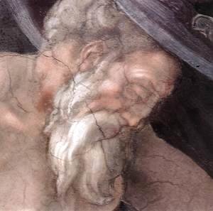Michelangelo - Drunkenness of Noah (detail-3) 1509