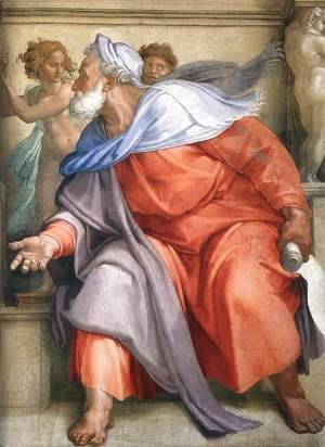 Michelangelo - Ezekiel (detail-1) 1510