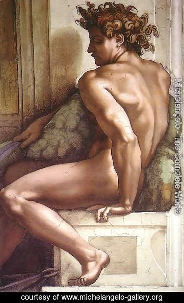 Michelangelo - Ignudo -1  1509