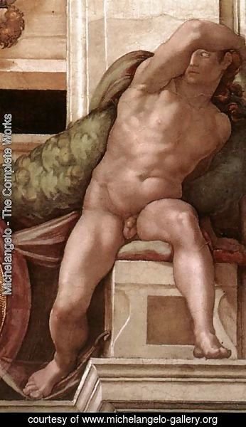 Michelangelo - Ignudo -8  1509