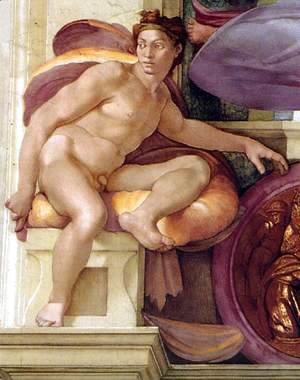 Michelangelo - Ignudo -11  1509