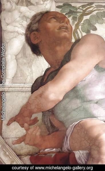 Michelangelo - Jonah (detail-2) 1511
