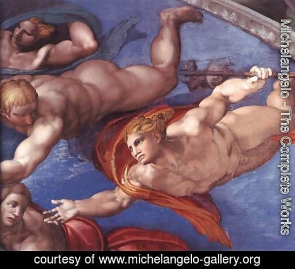 Michelangelo - Last Judgment (detail-19) 1537-41