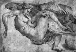 Michelangelo - Leda and the Swan