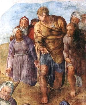 Michelangelo - Martyrdom of St Peter (detail-2) 1546-50