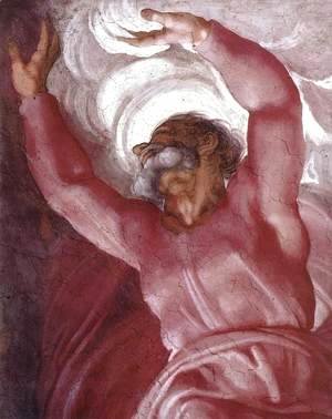 Michelangelo - Separation of Light from Darkness (detail) 1511