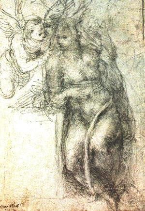 Michelangelo - Study for an Annunciation 1547