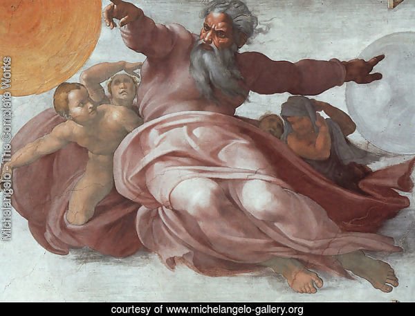 The Creation of the Heavens (detail)  1508-12