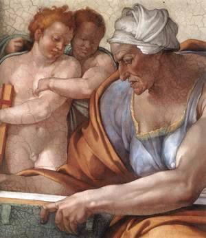 Michelangelo - The Cumaean Sibyl (detail) 1510