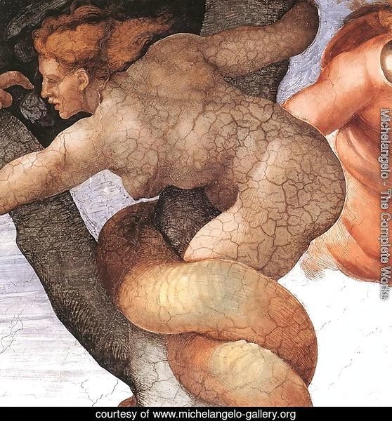 The Fall and Expulsion from Garden of Eden (detail-7) 1509-10