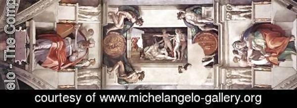 Michelangelo - The first bay of the ceiling 1508-12
