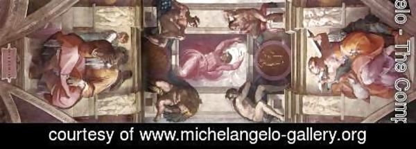 Michelangelo - The ninth bay of the ceiling 1508-12