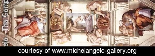 Michelangelo - The fifth bay of the ceiling 1508-12
