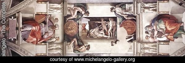 Ceiling of the Sistine Chapel - bay 1