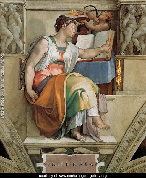 Ceiling of the Sistine Chapel: Sybils: Erithraea