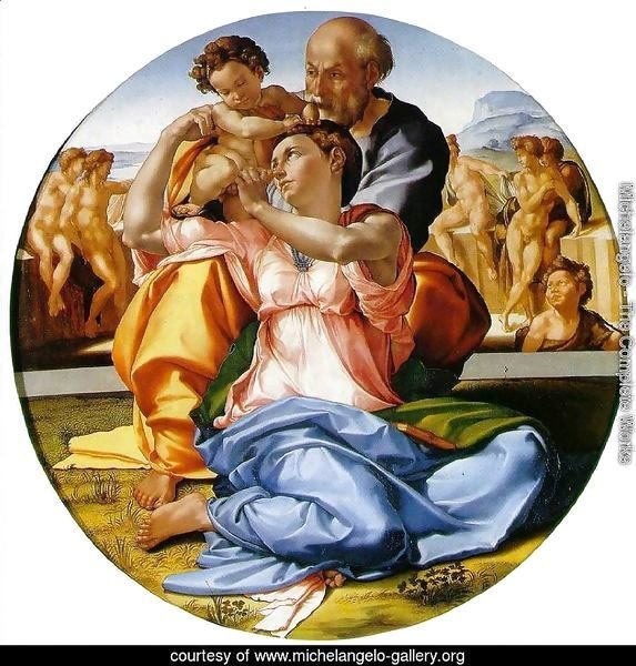 The Holy Family with the Infant John the Baptist (or The Doni tondo)