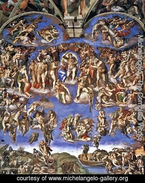 Michelangelo Last Judgment Painting Reproduction 