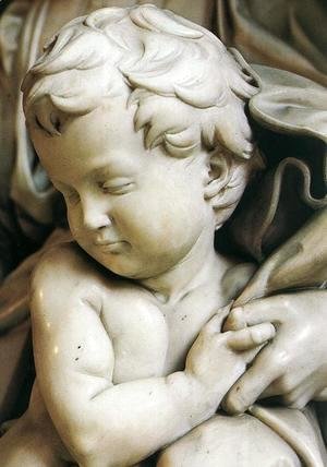 Michelangelo - Madonna and Child [detail: 2]