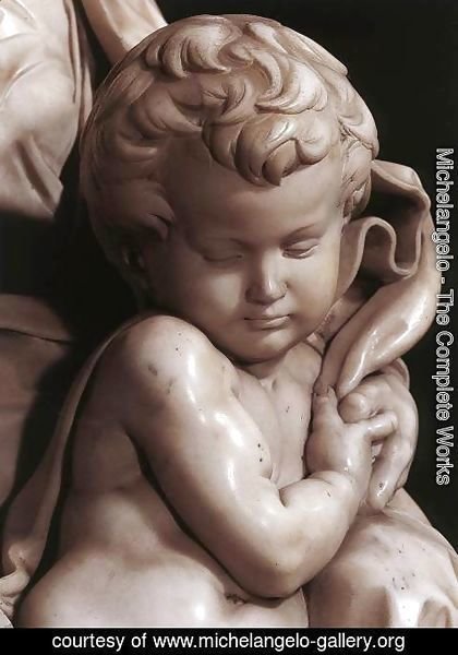 Michelangelo - Madonna and Child [detail: 3]