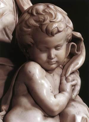 Michelangelo - Madonna and Child [detail: 3]