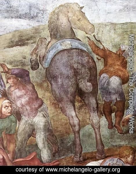 Michelangelo - The Conversion of Saul [detail]