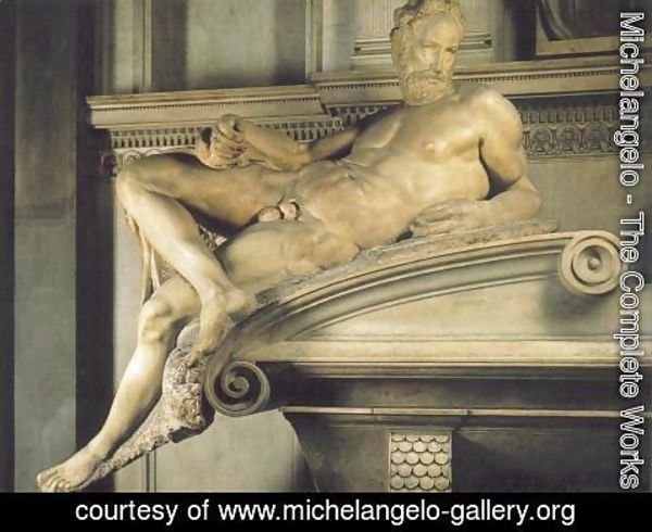Michelangelo - Tomb of Lorenzo de' Medici: Twilight